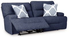 Acklen Place Navy 2-Piece Power Reclining Sectional - Ornate Home