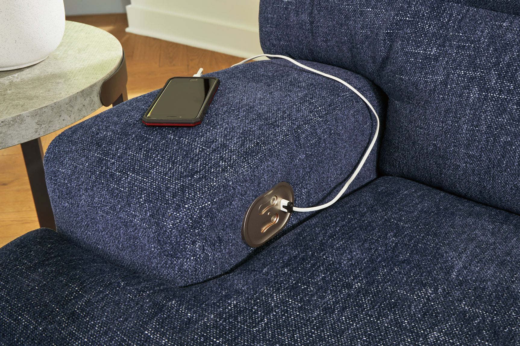 Acklen Place Navy 2-Piece Power Reclining Sectional - Ornate Home