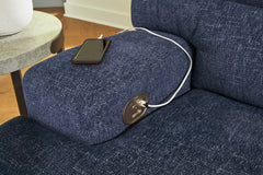 Acklen Place Navy 2-Piece Power Reclining Sectional - Ornate Home