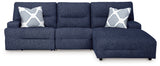 Acklen Place Navy 3-Piece Power Reclining Sectional (Online Special Price) - Ornate Home