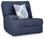 Acklen Place Navy 3-Piece Power Reclining Sectional (Online Special Price) - Ornate Home
