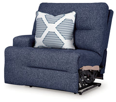 Acklen Place Navy 3-Piece Power Reclining Sectional - Ornate Home