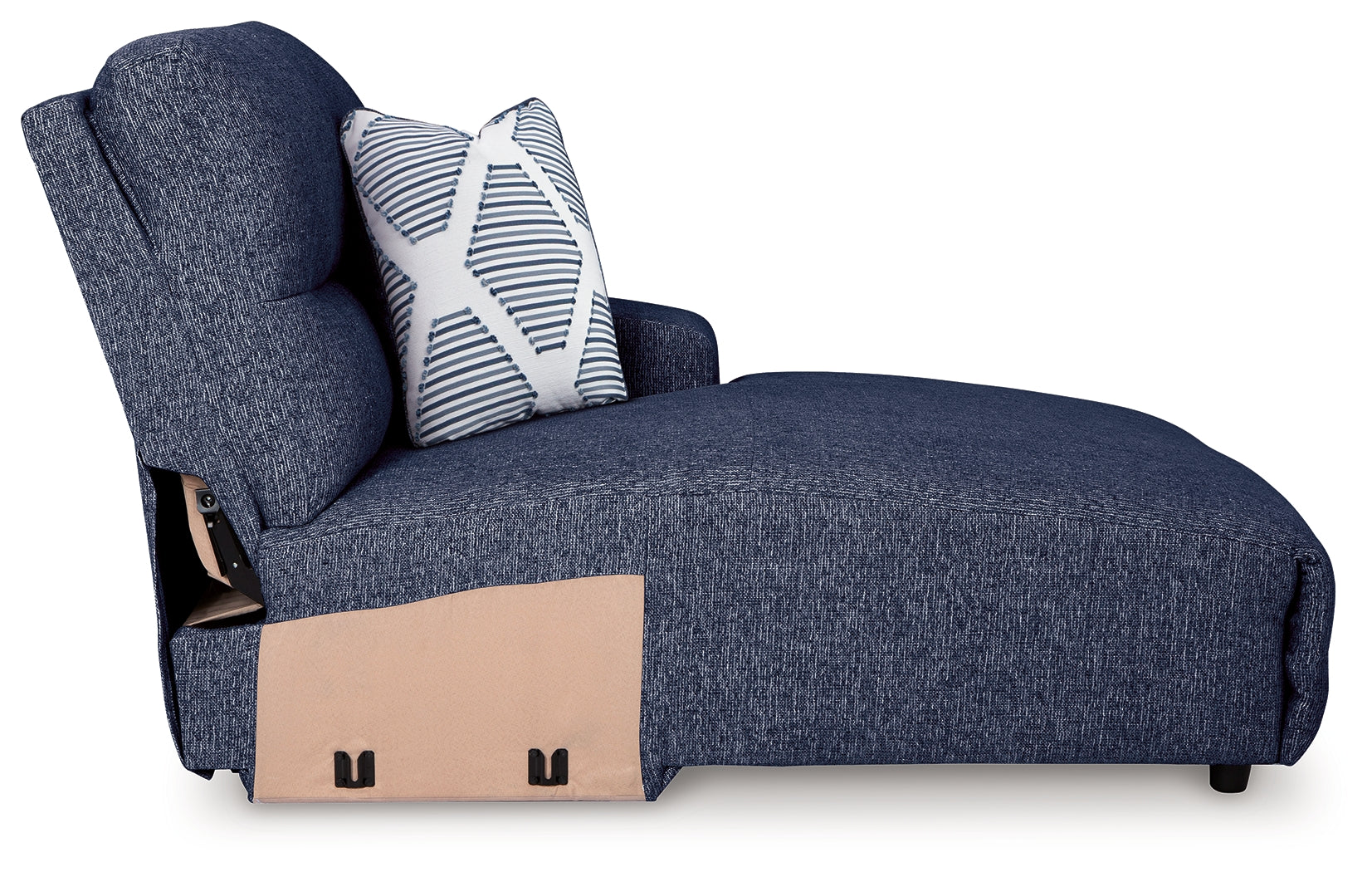 Acklen Place Navy 3-Piece Power Reclining Sectional - Ornate Home