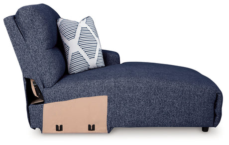 Acklen Place Navy 3-Piece Power Reclining Sectional - Ornate Home