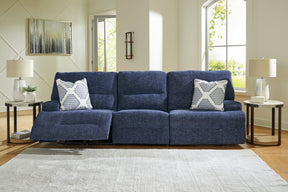 Acklen Place Navy 3-Piece Power Reclining Sectional Sofa (Online Special Price) - Ornate Home