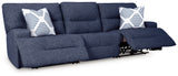 Acklen Place Navy 3-Piece Power Reclining Sectional Sofa (Online Special Price) - Ornate Home