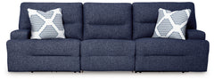 Acklen Place Navy 3-Piece Power Reclining Sectional Sofa - Ornate Home