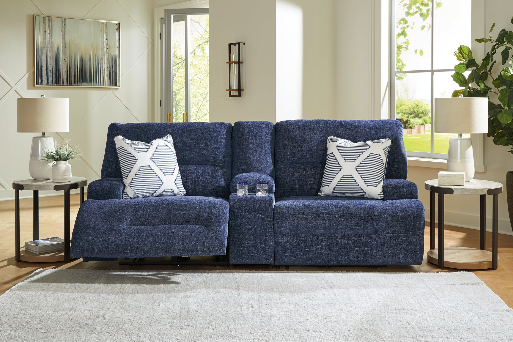 Acklen Place Navy 3-Piece Sectional (Online Special Price) - Ornate Home