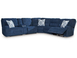 Acklen Place Navy 6-Piece Power Reclining Sectional (Online Special Price) - Ornate Home