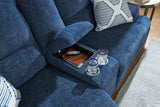 Acklen Place Navy 6-Piece Power Reclining Sectional w/Chaise (Online Special Price) - Ornate Home