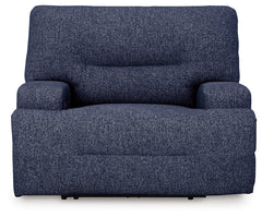 Acklen Place Navy Wide Seat Power Recliner - Ornate Home
