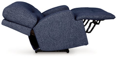 Acklen Place Navy Wide Seat Power Recliner - Ornate Home