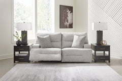 Acklen Place Pewter 2-Piece Power Reclining Sectional Loveseat - Ornate Home