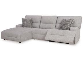 Acklen Place Pewter 3-Piece Power Reclining Sectional (Online Special Price) - Ornate Home