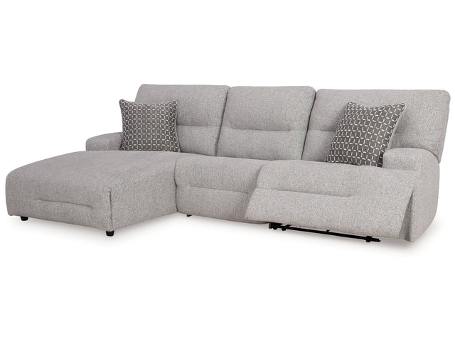 Acklen Place Pewter 3-Piece Power Reclining Sectional (Online Special Price) - Ornate Home