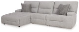 Acklen Place Pewter 3-Piece Power Reclining Sectional (Online Special Price) - Ornate Home