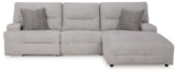 Acklen Place Pewter 3-Piece Power Reclining Sectional (Online Special Price) - Ornate Home