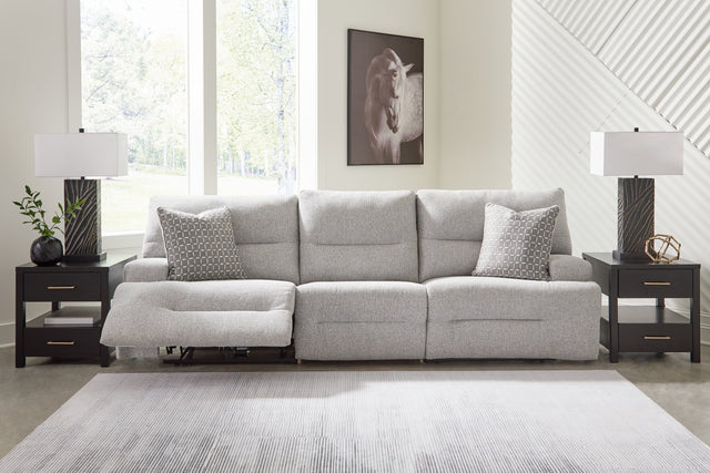 Acklen Place Pewter 3-Piece Power Reclining Sectional Sofa (Online Special Price) - Ornate Home