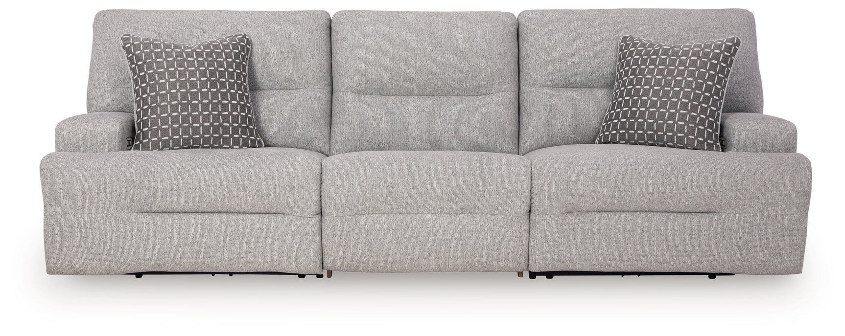 Acklen Place Pewter 3-Piece Power Reclining Sectional Sofa (Online Special Price) - Ornate Home