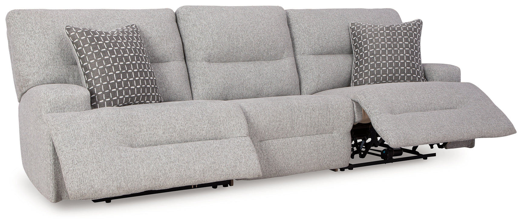 Acklen Place Pewter 3-Piece Power Reclining Sectional Sofa (Online Special Price) - Ornate Home
