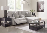 Acklen Place Pewter 3-Piece Power Reclining Sectional Sofa with RAF Chaise (Online Special Price) - Ornate Home