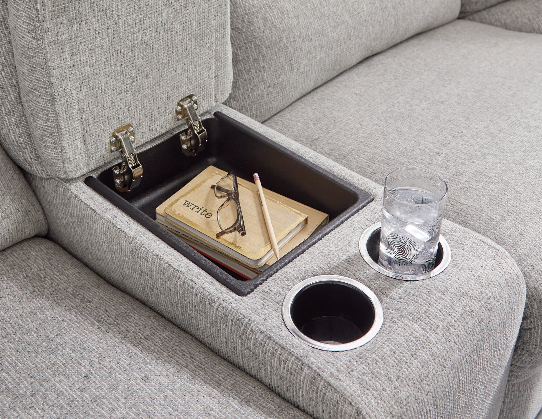 Acklen Place Pewter 3-Piece Power Reclining Sectional Sofa with RAF Chaise - Ornate Home