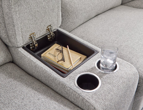 Acklen Place Pewter 3-Piece Power Reclining Sectional Sofa with RAF Chaise - Ornate Home