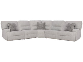 Acklen Place Pewter 5-Piece Power Reclining Sectional (Online Special Price) - Ornate Home