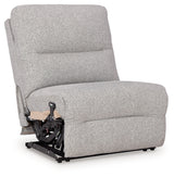 Acklen Place Pewter 5-Piece Power Reclining Sectional (Online Special Price) - Ornate Home