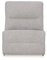 Acklen Place Pewter 5-Piece Power Reclining Sectional (Online Special Price) - Ornate Home