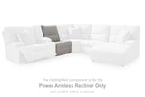 Acklen Place Pewter 5-Piece Power Reclining Sectional - Ornate Home