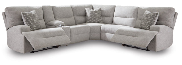 Acklen Place Pewter 6-Piece Power Reclining Sectional (Online Special Price) - Ornate Home