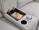 Acklen Place Pewter 6-Piece Power Reclining Sectional (Online Special Price) - Ornate Home