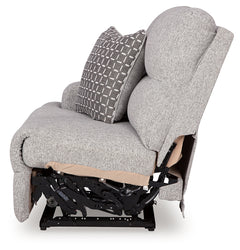 Acklen Place Pewter 6-Piece Power Reclining Sectional - Ornate Home