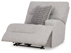 Acklen Place Pewter 6-Piece Power Reclining Sectional and Power Recliner - Ornate Home