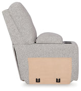 Acklen Place Pewter 6-Piece Power Reclining Sectional and Power Recliner - Ornate Home