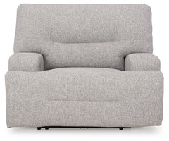 Acklen Place Pewter 6-Piece Power Reclining Sectional and Power Recliner - Ornate Home