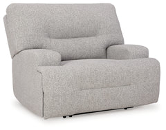 Acklen Place Pewter 6-Piece Power Reclining Sectional and Power Recliner - Ornate Home