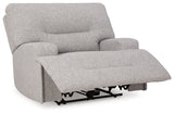 Acklen Place Pewter 6-Piece Power Reclining Sectional and Power Recliner - Ornate Home