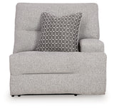 Acklen Place Pewter 7-Piece Power Sectional Reclining Sofa with Storage Console - Ornate Home