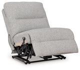 Acklen Place Pewter 7-Piece Power Sectional Reclining Sofa with Storage Console - Ornate Home