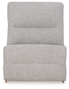 Acklen Place Pewter 7-Piece Power Sectional Reclining Sofa with Storage Console - Ornate Home