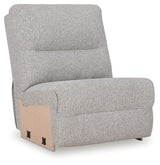 Acklen Place Pewter 7-Piece Power Sectional Reclining Sofa with Storage Console - Ornate Home