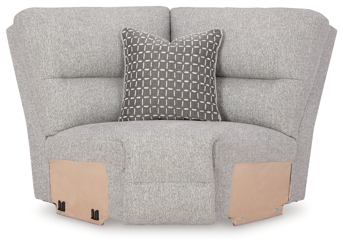 Acklen Place Pewter 7-Piece Power Sectional Reclining Sofa with Storage Console - Ornate Home