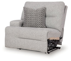 Acklen Place Pewter 7-Piece Power Sectional Reclining Sofa with Storage Console - Ornate Home