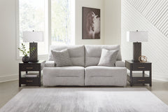 Acklen Place Pewter 7-Piece Power Sectional Reclining Sofa with Storage Console - Ornate Home