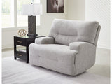 Acklen Place Pewter Wide Seat Power Recliner (Online Special Price) - Ornate Home