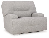 Acklen Place Pewter Wide Seat Power Recliner (Online Special Price) - Ornate Home