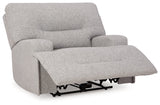 Acklen Place Pewter Wide Seat Power Recliner (Online Special Price) - Ornate Home