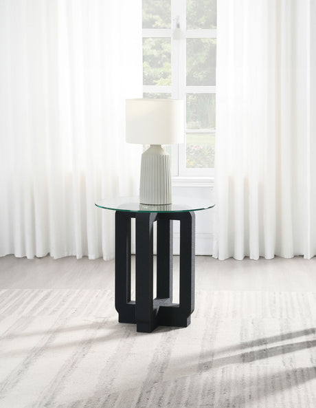 Acklin Black End Table - Ornate Home